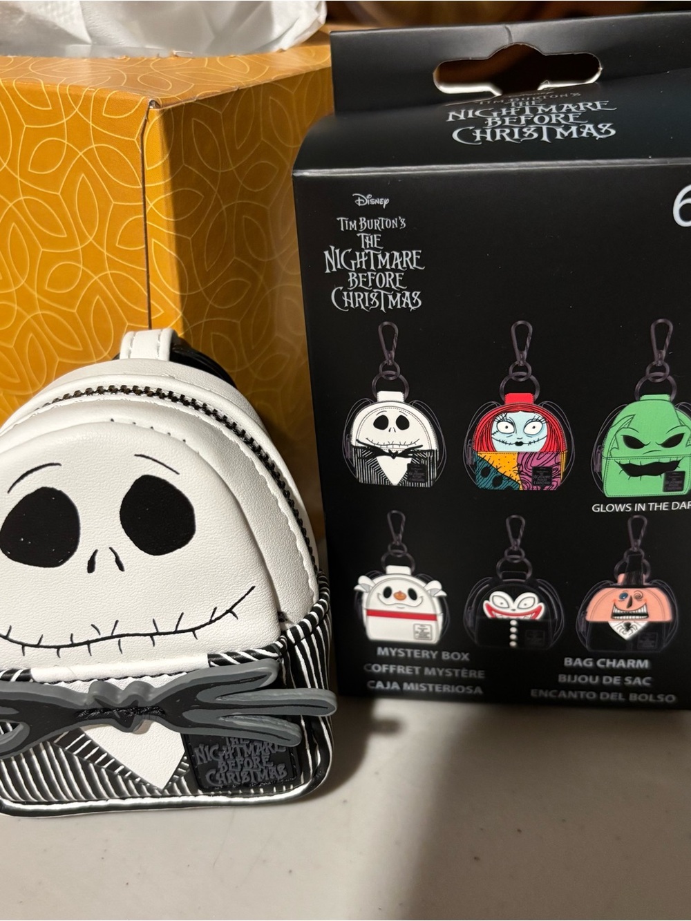Nightmare Before Christmas Jack Skellington Mini Backpack Bag Charm